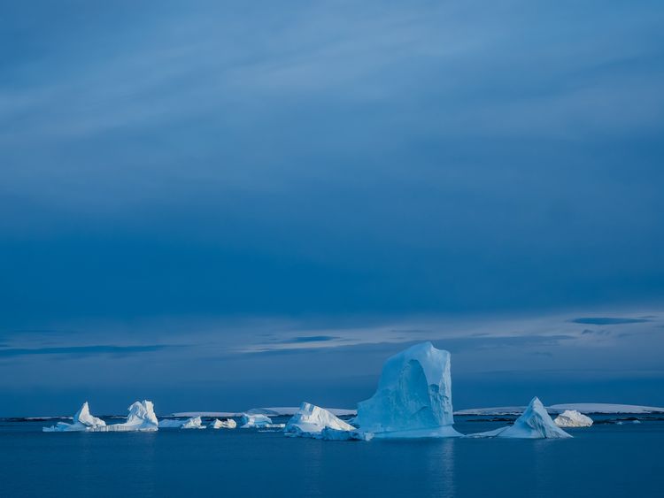 Icebergs, Lemaire Channel, Antarctica